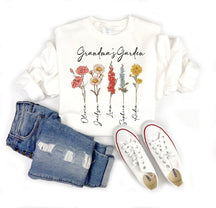 Nana's Garden Vintage Blumen-Sweatshirt 