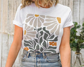 Fleurs Tshirt Boho Fleurs sauvages Tshirt