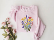 Wildblumen-Sweatshirt für Damen, Geschenke für Sie 