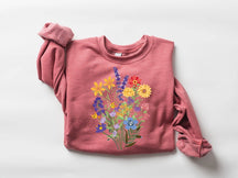 Wildblumen-Sweatshirt für Damen, Geschenke für Sie 