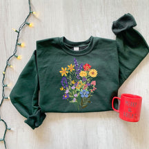 Wildblumen-Sweatshirt für Damen, Geschenke für Sie 