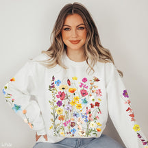 Wildblumen Sweatshirt Boho BlumenPullover