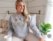 Vintage Wildblumen Sweatshirt Botanischer Pullover Naturliebhaber Geschenk