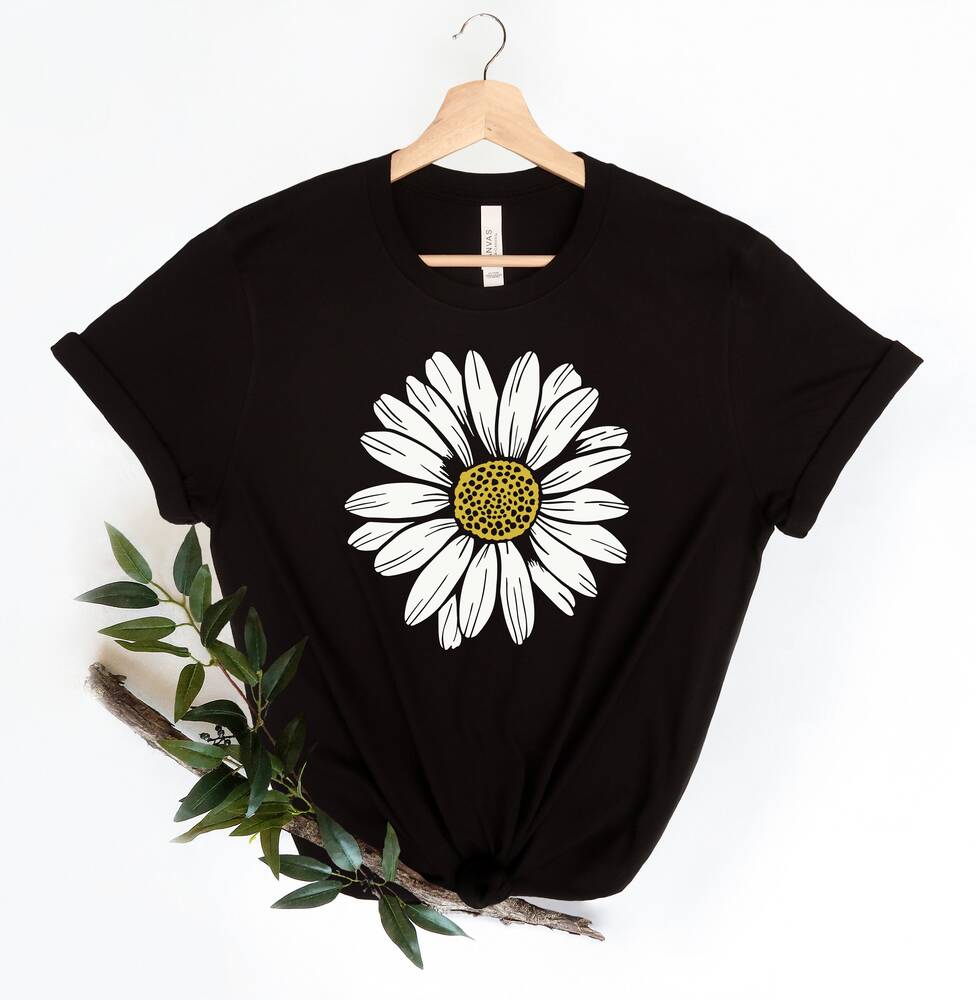 Boho Daisy Wildflower Crew Neck Comfort Shirt