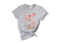 Schönes Naturliebhaber-Pflanzen-Blumen-Rundhals-Bequem-Shirt