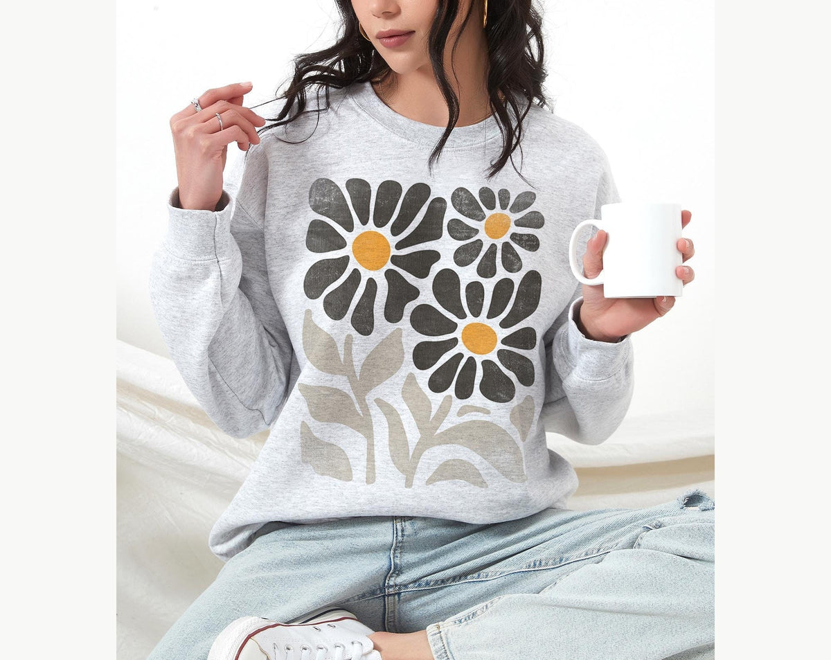 Bohemian Floral Unisex Wildflower Sweatshirt