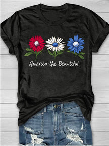 T-shirt imprimé America The Beautiful