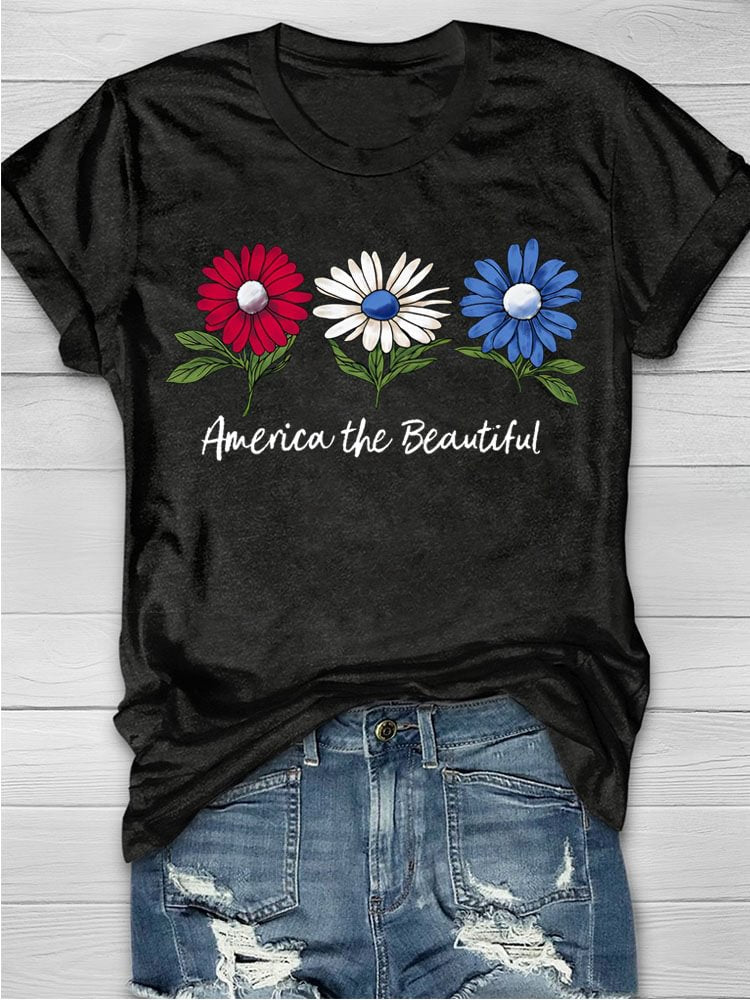 T-shirt imprimé America The Beautiful