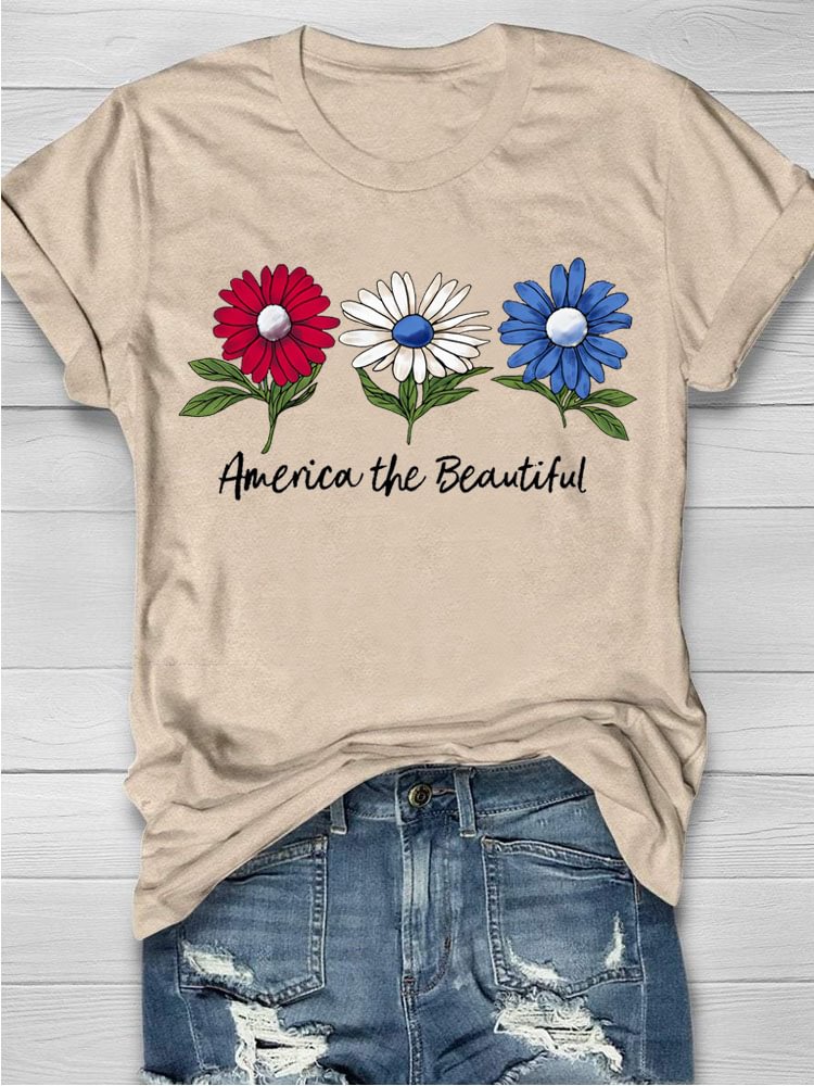 T-shirt imprimé America The Beautiful