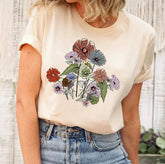 Wildblumen-Shirt für Damen